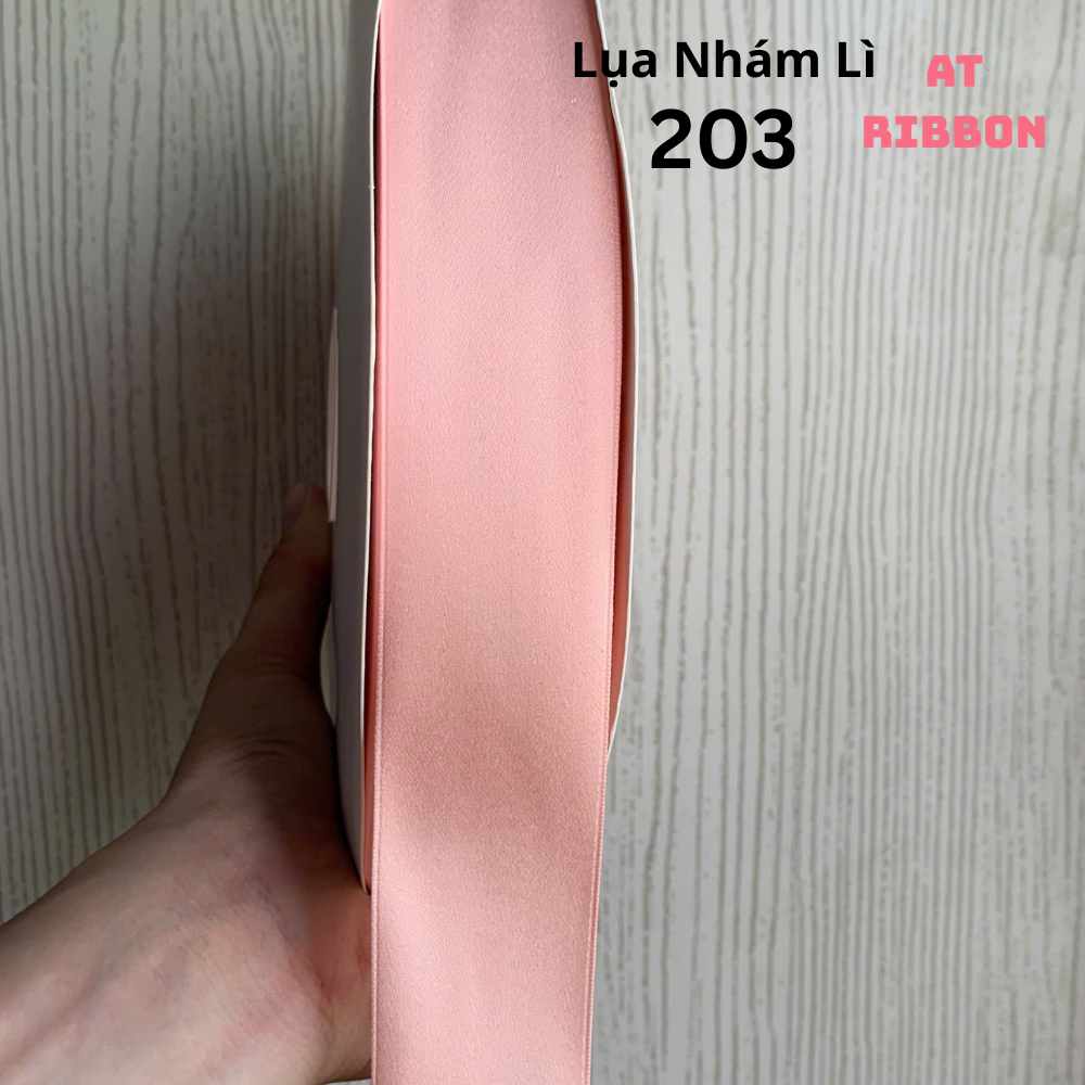 Ruy Băng Lụa Nhám Lì YAMA cao cấp dài 9,14 mét mềm mướt, mỏng nhẹ làm đồ Handmade (Tone Đỏ Cam)