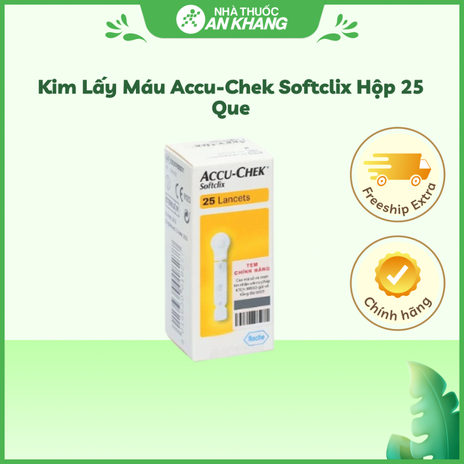 Kim lấy máu Accu-Chek Softclix hộp 25 que
