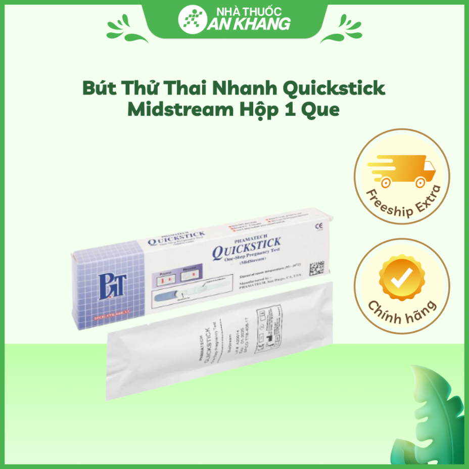Bút thử thai nhanh Quickstick Midstream hộp 1 que