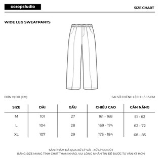 Quần Nỉ Dáng Rộng Phối Gân Nam Nữ, Nỉ 2 Da Cao Cấp 300gsm Tôn Dáng Tập Gym Ccropstudio
