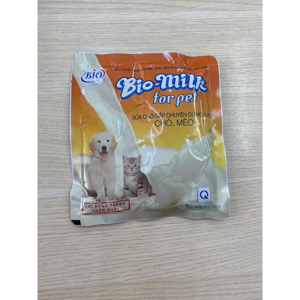 (Hoả Tốc) Sữa Bio Milk cho Chó Mèo 100g, cung cấp dinh dưỡng cho Mèo con
