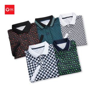 Áo thun polo nam MK Polo Pattern vải thun polyester co giãn 4chiều thoải mái thoáng khí thấm hút tốt