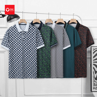 Áo thun polo nam MK Polo Pattern vải thun polyester co giãn 4chiều thoải mái thoáng khí thấm hút tốt