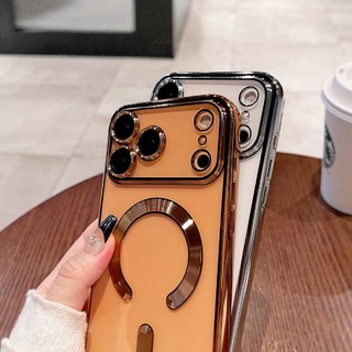 Ốp lưng iPhone mạ điện chống sốc hỗ trợ từ tính bảo vệ camera cho iPhone 11 12 13 14 15 16 17 Pro Max Plus 17 air