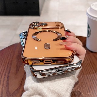 Ốp lưng iPhone mạ điện chống sốc hỗ trợ từ tính bảo vệ camera cho iPhone 11 12 13 14 15 16 17 Pro Max Plus 17 air