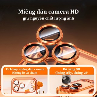 Ốp lưng iPhone mạ điện chống sốc hỗ trợ từ tính bảo vệ camera cho iPhone 11 12 13 14 15 16 17 Pro Max Plus 17 air