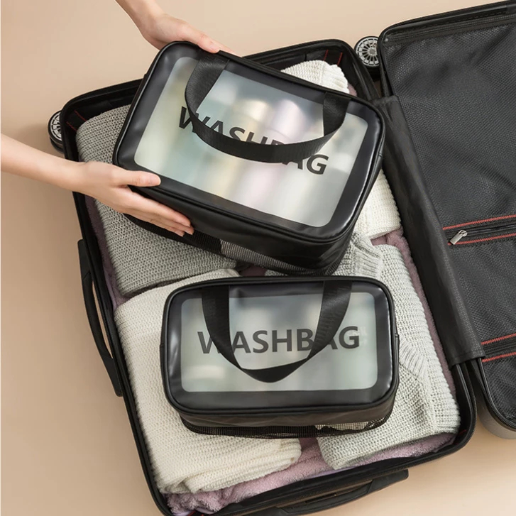 [Peinn] Túi Đựng Mỹ Phẩm WASHBAG Túi giặt ngăn khô ướt riêng biệt /Đồ Trang Điểm Du Lịch Túi lưu trữ Túi giặt
