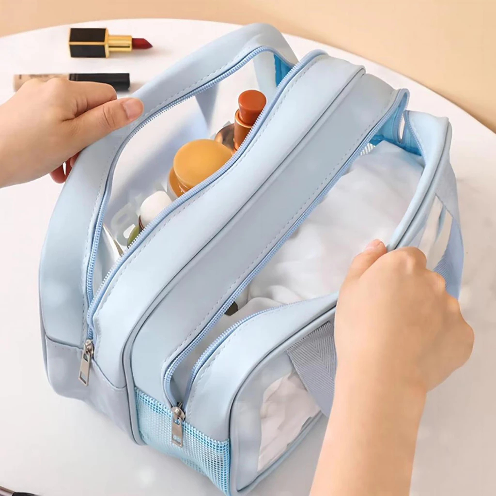 [Peinn] Túi Đựng Mỹ Phẩm WASHBAG Túi giặt ngăn khô ướt riêng biệt /Đồ Trang Điểm Du Lịch Túi lưu trữ Túi giặt