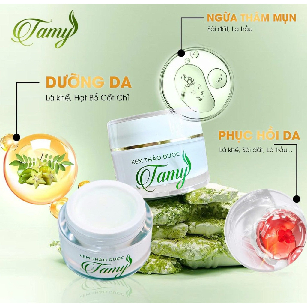 [HOẢ TỐC - TINH CHẤT MỚI KHÔNG MÙI HƯƠNG] KEM THẢO DƯỢC TAMY PHARMA TINH CHẤT LÁ TRẦU KHÔNG DÀNH CHO MỌI LỨA TUỔI - 6G