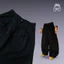 Quần Dài Ống Rộng Form Baggy Coccoon, Gấu Quần Bản To - | BLACK | Vải Khaki Đan