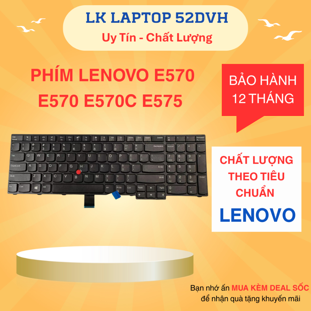 Bàn Phím Laptop Lenovo E570 E570C E575 01AX120 01AX160 01AX200 New 100%