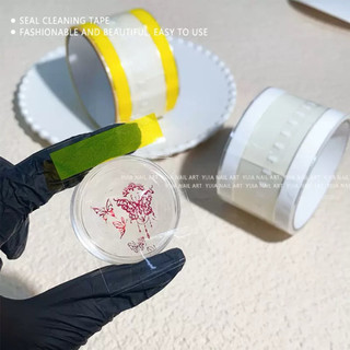 Cuộn keo vệ sinh con dấu in mẫu mới - cuộn 300 miếng