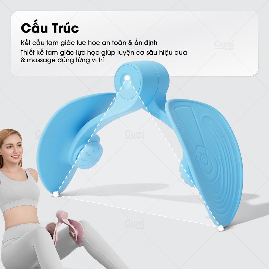 Dụng Cụ Tập Kegel - Kẹp Tập Đùi Trong, Hông, Mông - Hỗ Trợ Cơ Sàn Chậu Cho Nữ - Phù Hợp Tập Tại Nhà - DungCuTapMong
