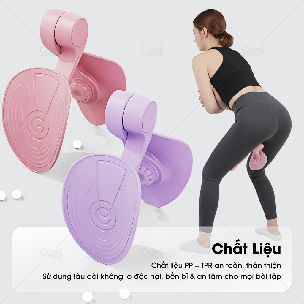 Dụng Cụ Tập Kegel - Kẹp Tập Đùi Trong, Hông, Mông - Hỗ Trợ Cơ Sàn Chậu Cho Nữ - Phù Hợp Tập Tại Nhà - DungCuTapMong