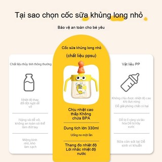 Youkebei Bình Sữa PPSU Cao Cấp – Cổ Rộng, Chống Tràn, Không BPA, Silicon Khóa Nước, Chịu Nhiệt & Chịu Va Đập