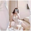CS6 Bodysuit ren cup v1 có GỌNG kèm ĐỆM LÓT, đồ cosplay lingerie kèm đại kẹp tất gợi cảm CS6