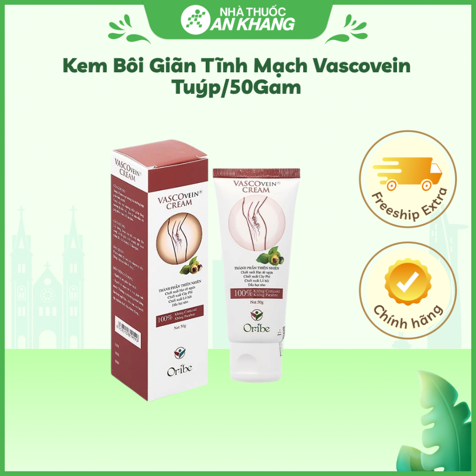 Kem Bôi Giãn Tĩnh Mạch Vascovein Tuýp/50Gam