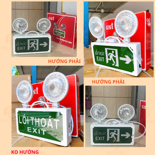 [Có kiểm định] Đèn chiếu sáng sự cố kết hợp biển EXIT thoát hiểm khẩn cấp, dùng khi mất điện PCCC...