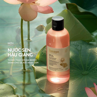 Nước Cân Bằng Cocoon Sen Hậu Giang Làm Dịu Da Nhạy Cảm Lotus Soothing Toner (310ml)