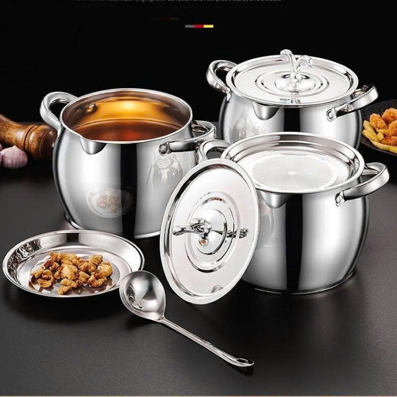 Âu đựng mỡ đa năng có lưới lọc bền đẹp 1-4 lít. hũ lọc mỡ đa năng có lắp đậy 4 in 1