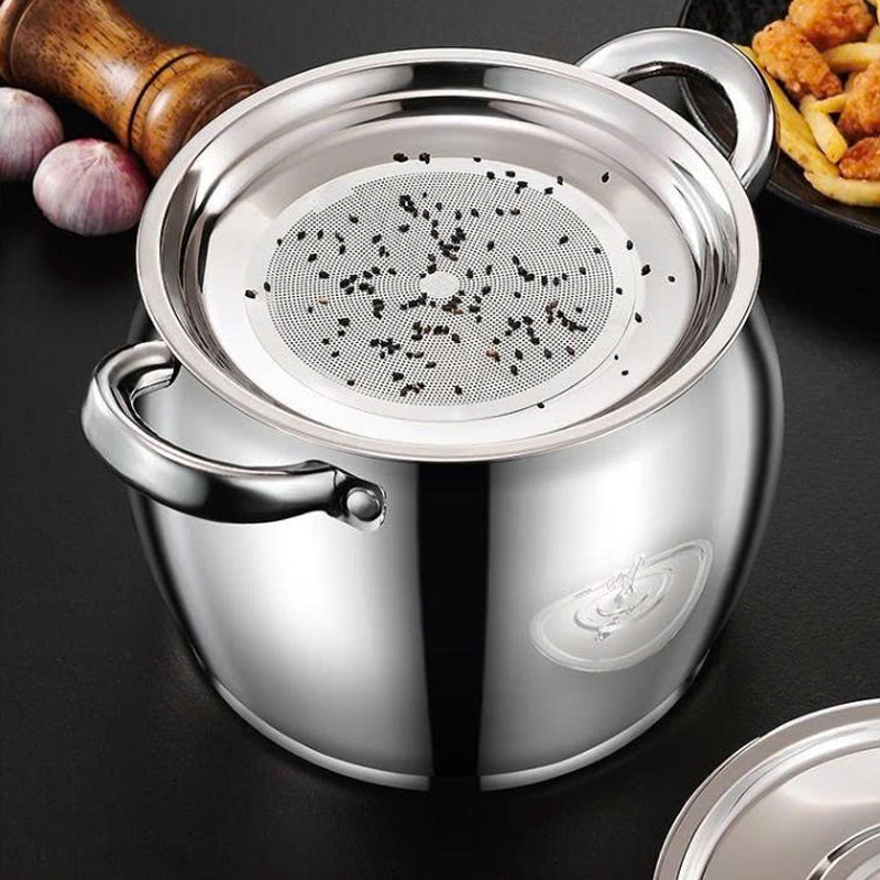 Âu đựng mỡ đa năng có lưới lọc bền đẹp 1-4 lít. hũ lọc mỡ đa năng có lắp đậy 4 in 1
