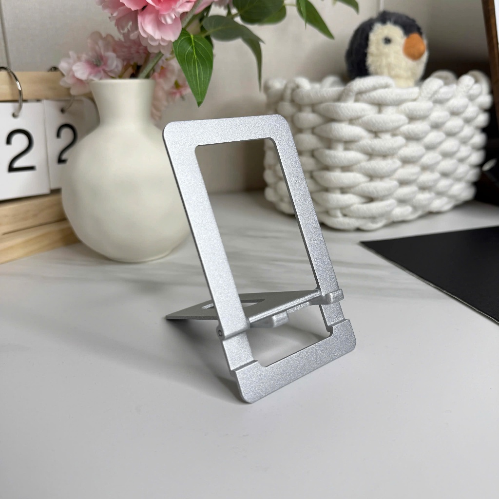 Giá đỡ điện thoại bằng hợp kim loại ( siêu mỏng, gọn )