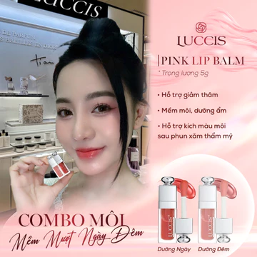 Son dưỡng môi LUCCIS sau phun xăm Nguyễn Khánh Li chống nắng chống tia UV giúp môi giảm thâm