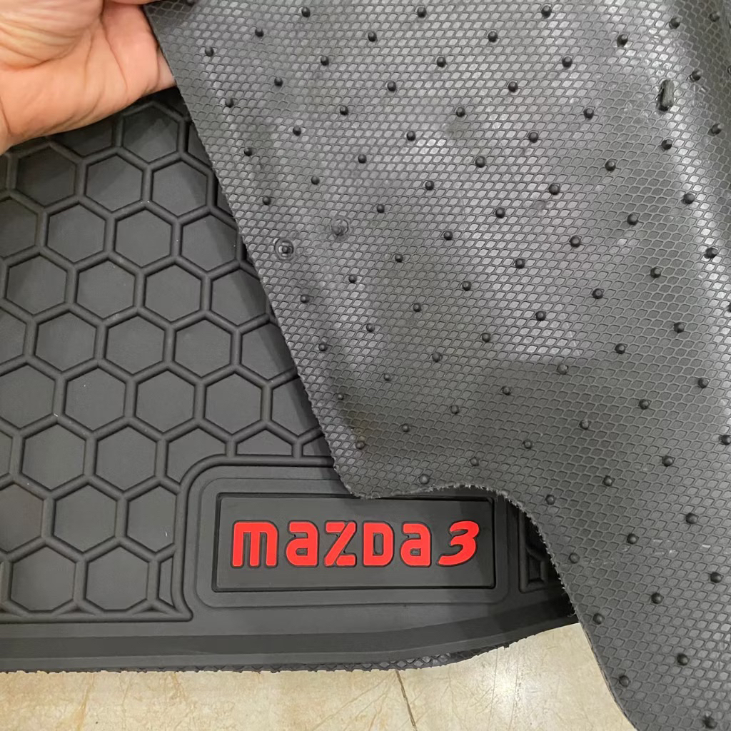 Thảm lót sàn cao su đúc nguyên khối xe Mazda 3 2015-2025 hàng cao cấp