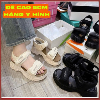 Sandal đế xuồng 5cm siêu nhẹ, chống thấm nước, trơn trượt đi học đi chơi đi làm QC432