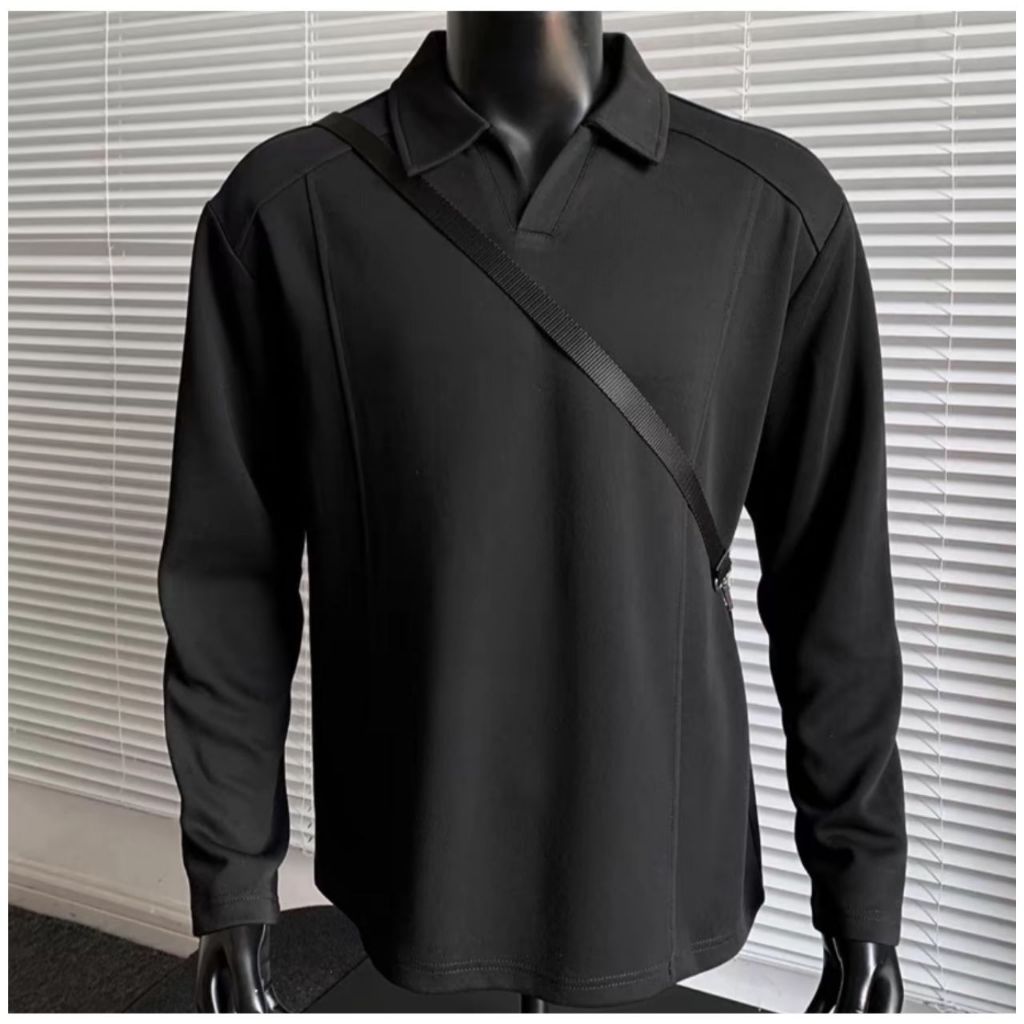 Áo Nỉ Sweater Cổ V Form 3KMenswear Clean Basic Thời Trang Hàn Quốc vải Nỉ 2 Da Cao Cấp