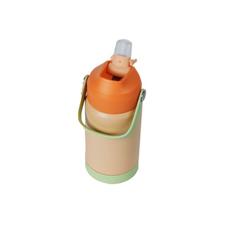 Bình Nước Trẻ Em DASHI MATSU 360ml – Nhựa PP, PE, Silicone, Quai Mềm, Thép Không Gỉ 304