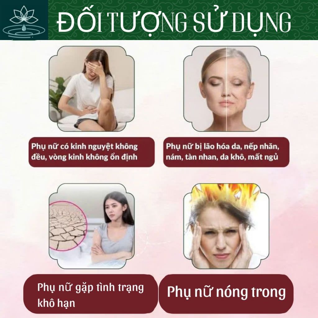 Trà Cân Bằng Nội Tiết Tố - Làng Mai - Sâm Tố Nữ Kỳ Tử 7 Vị Đẹp Dáng, Đẹp Da. Hộp 20 gói