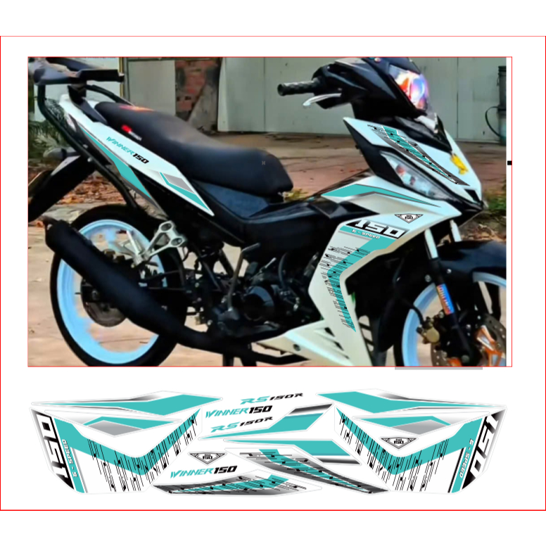 Tem rời WINNER V1 mẫu RS150 cao cấp chất liệu in 3 lớp chống nước không phai màu.