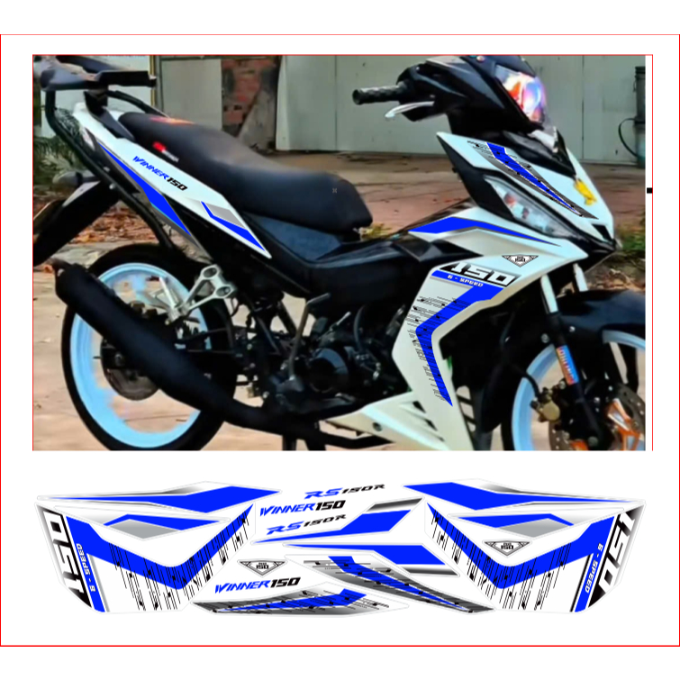 Tem rời WINNER V1 mẫu RS150 cao cấp chất liệu in 3 lớp chống nước không phai màu.