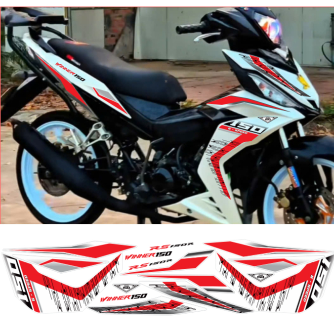 Tem rời WINNER V1 mẫu RS150 cao cấp chất liệu in 3 lớp chống nước không phai màu.
