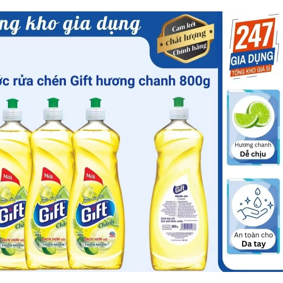 Nước rửa chén Gift chai 800ml