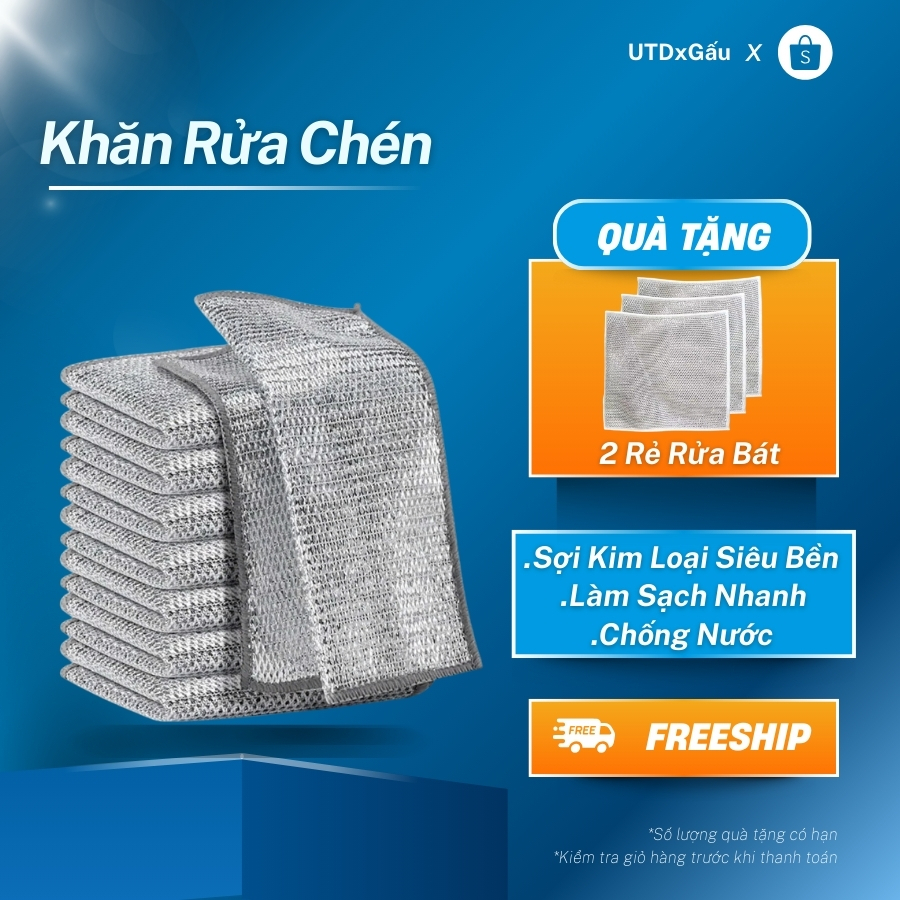 Khăn rửa chén lưới kim loại Tấm lưới kim loại rửa chén xoong nồi đa năng Khăn rửa chén mới nhất