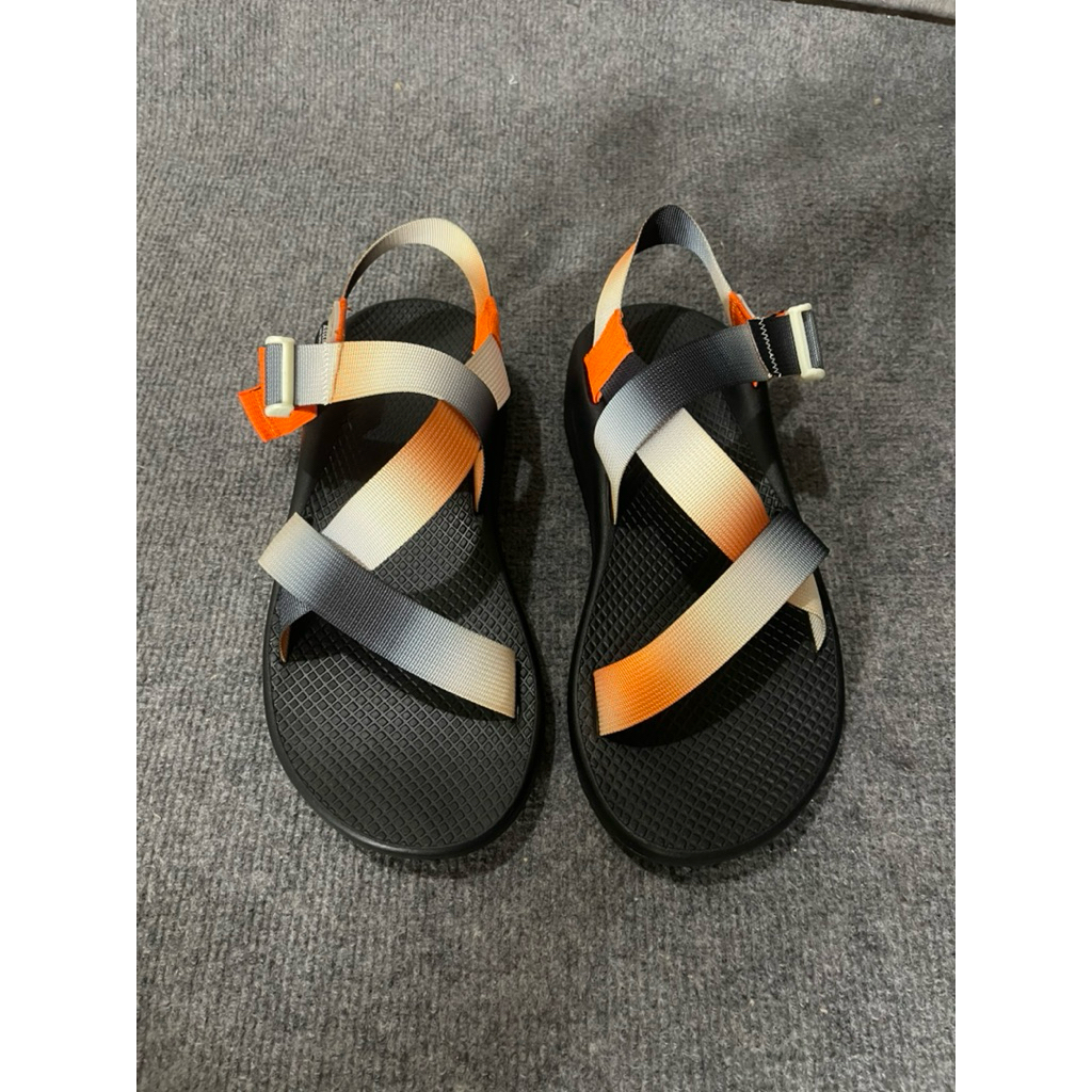 Sandal chaco giầy nam màu dây lụa 3D phối màu