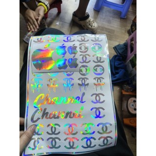 bộ tem dán + 5 quả trang trí xe điện xe máy decal dán