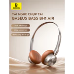 Tai Nghe Chụp Tai Baseus Bass BH1 Air - Thiết Kế Retro Siêu Nhẹ 90g, Pin 80h, Chống Ồn ENC Thông Minh Lọc Sạch Tạp Âm — ảnh 2
