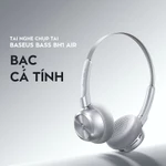 Tai Nghe Chụp Tai Baseus Bass BH1 Air - Thiết Kế Retro Siêu Nhẹ 90g, Pin 80h, Chống Ồn ENC Thông Minh Lọc Sạch Tạp Âm — ảnh 8
