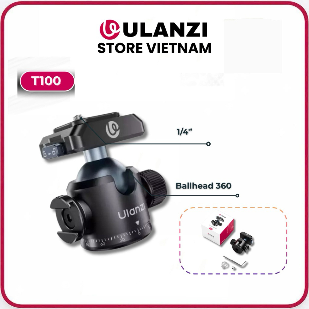 Đầu ballhead Ulanzi T100