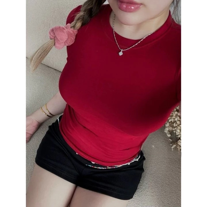 [Peinn] Áo thun nữ thắt eo ôm body chất thun cotton Hàn Quốc co dãn mát mẻ 12 Tháng Sáu.clothing-MA 208 | BigBuy360 - bigbuy360.vn