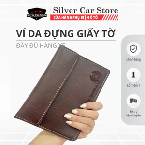 Ví Đựng Đăng Kiểm Ô Tô PONIKA – Ví Giấy Tờ Xe Ô Tô Da Cao Cấp, Chống Xước, Chống Nước