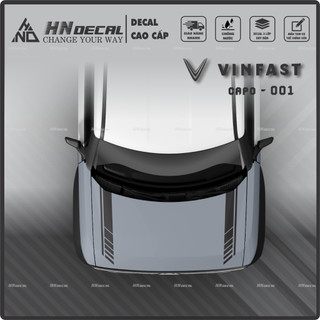 DECAL DÁN CAPO XE VF3 - TEM DÁN CAPO VF3 MẪU MỚI NHẤT NHIỀU MÀU SẮC LỰA CHỌN ( MẪU 01 )
