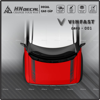 DECAL DÁN CAPO XE VF3 - TEM DÁN CAPO VF3 MẪU MỚI NHẤT NHIỀU MÀU SẮC LỰA CHỌN ( MẪU 01 )