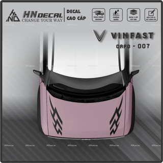 DECAL DÁN CAPO XE VF3 - TEM DÁN CAPO VF3 MẪU MỚI NHẤT NHIỀU MÀU SẮC LỰA CHỌN ( MẪU 07 )