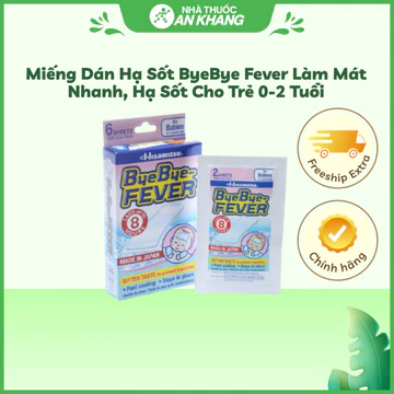Miếng dán hạ sốt ByeBye Fever làm mát nhanh, hạ sốt cho trẻ 0-2 tuổi