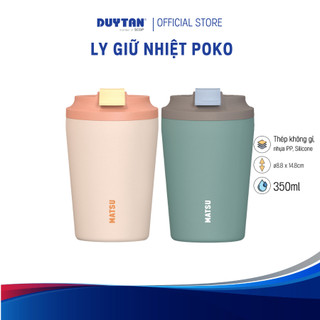 Ly Giữ Nhiệt POKO MATSU 350ml –Thép Không Gỉ 304 Cao Cấp, Giữ Nhiệt Lâu, Thiết Kế Gọn
