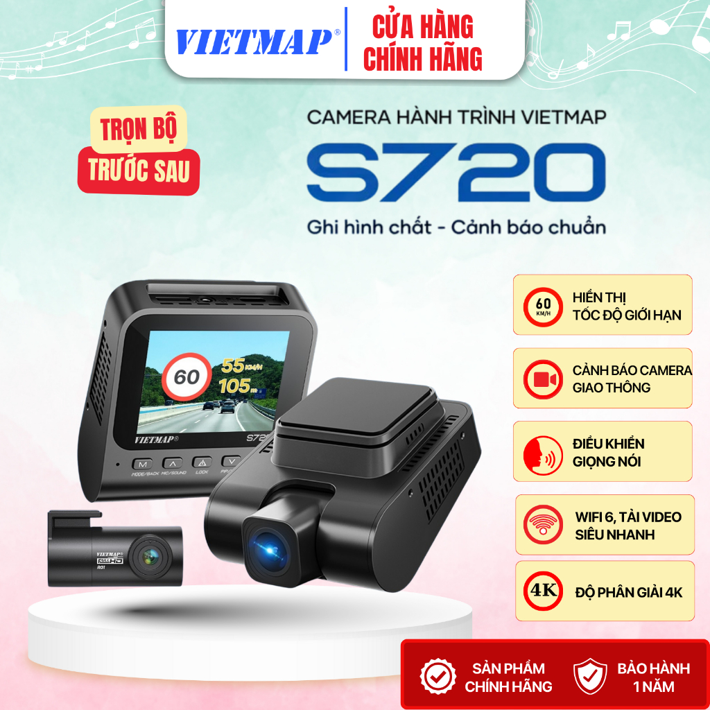 [2025] Camera Hành Trình Vietmap S720 4K Mới Nhất 2025 - Cảnh Báo Giao ...